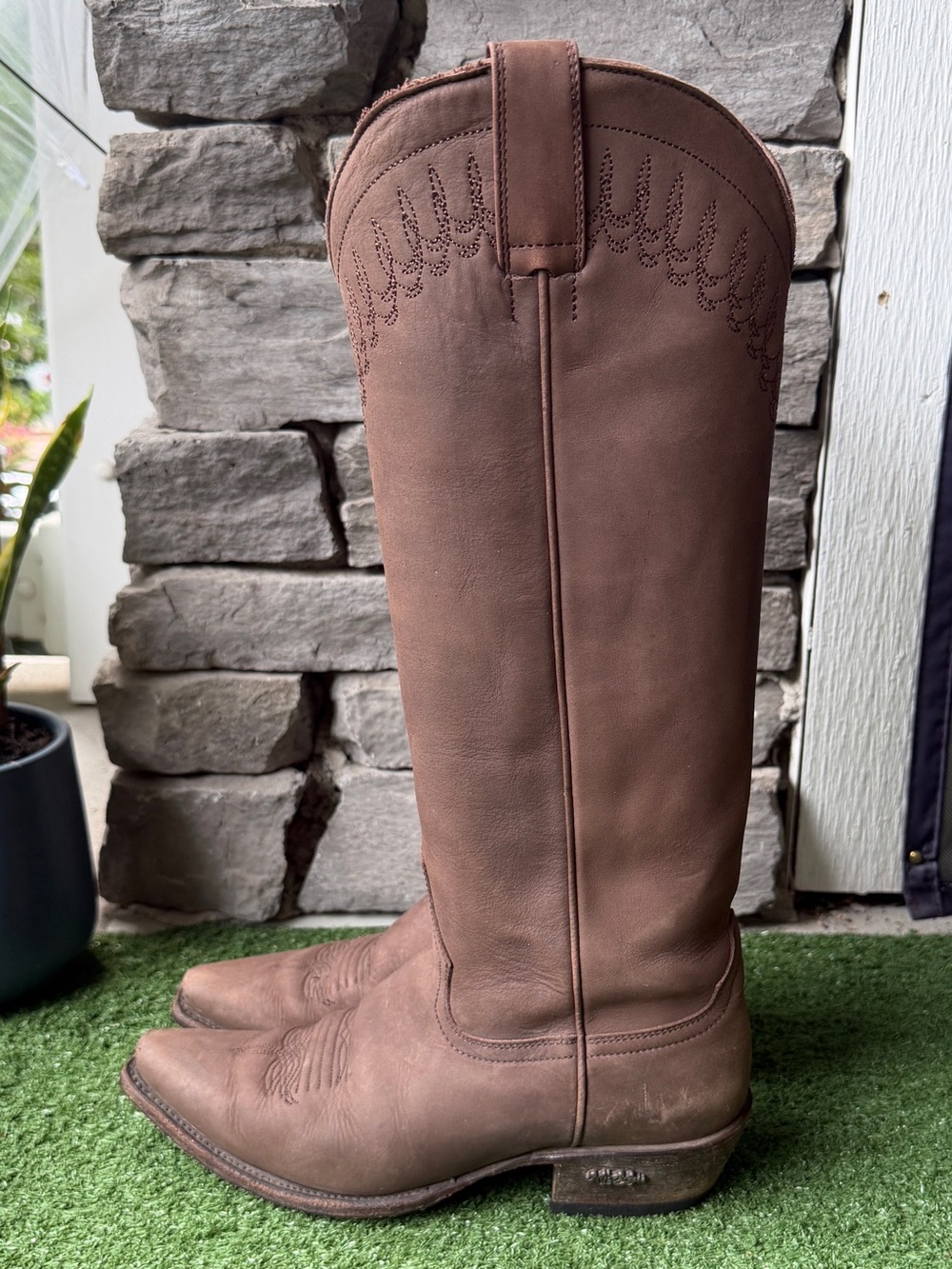 Miss Macie Telluride Stitching Brown Womens Western Boots